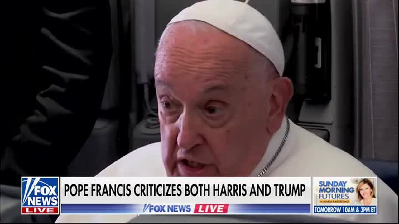 Pope Francis Weighs In on U.S. Elections: ‘Who Is the Lesser Evil, That Lady or That Gentleman?’; ‘Both Are Against Life’
