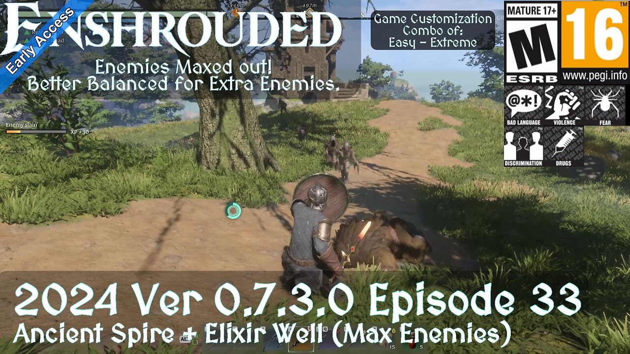 Enshrouded (2024 Episode 33) Ancient Spire + Elixir Well! (Max Enemies)