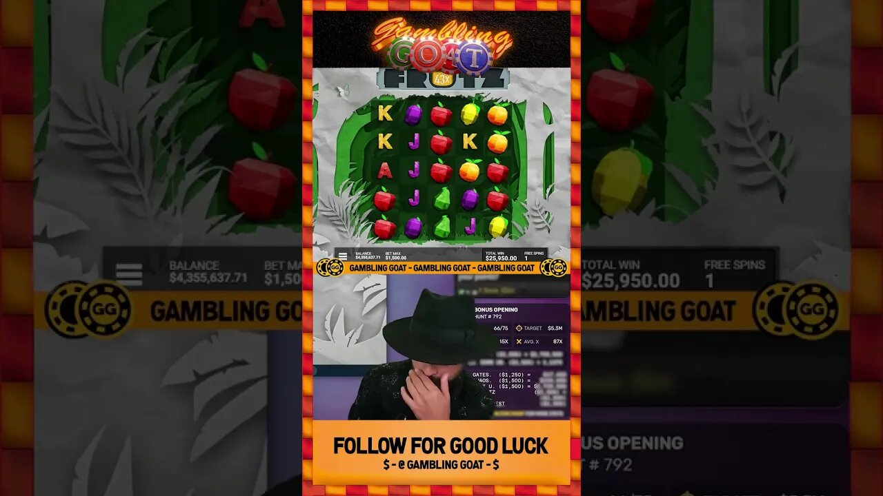 ROSHTEIN $3 MILLION INSANE ONLINE SLOT HIT #shorts