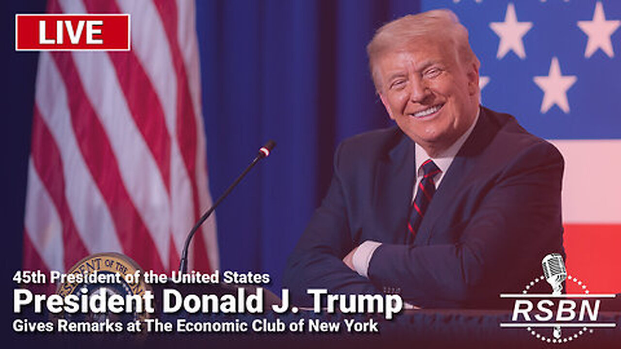 LIVE: President Trump Gives Remarks at The Economic Club of New York - 9/5/24 | Join Eric Trump, Navarro, Flynn, Kash, Julie Green, Amanda Grace & Team America October 17-18 In Selma, NC (Request Tix Via Text 918-851-0102)