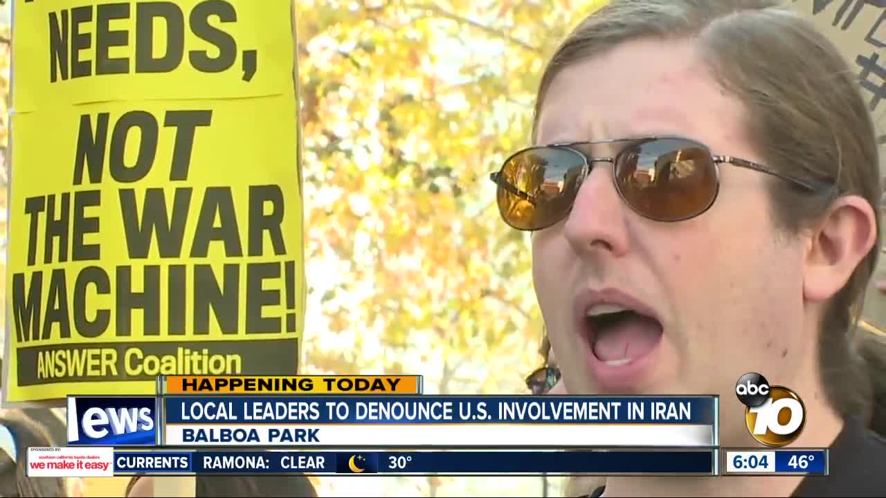 Local Iranians gather to denounce US-Iran aggressions