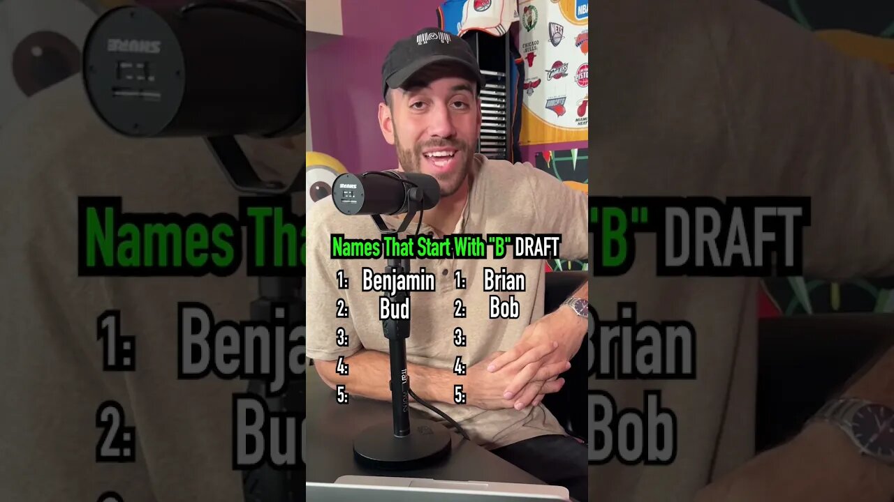 The Names That Start With B Draft!! Who Do You Think Won? #shorts #names #draft #b #podcast