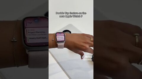 Double tap feature on Apple Watch 9