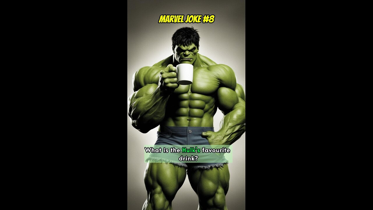 What is Hulk's Favourite Drink? | Marvel Joke No.8 #shorts #marvel #jokes