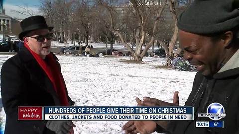 Hundreds of people spend Christmas helping people in need