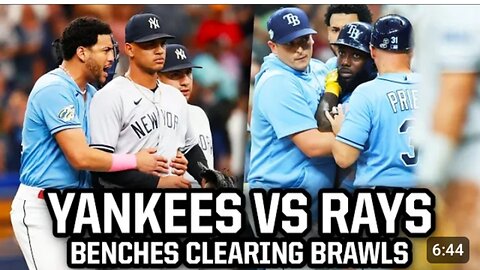 Yankees and Rays benches clear twice, a breakdown