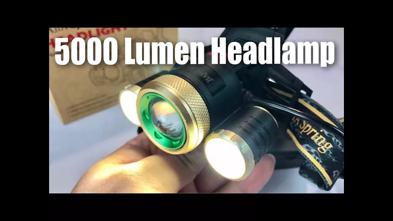 Super Bright 5000 Lumen Headlamp Review