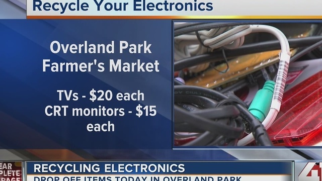 Recycling electronics: Drop off items on Tuesday in Overland Park