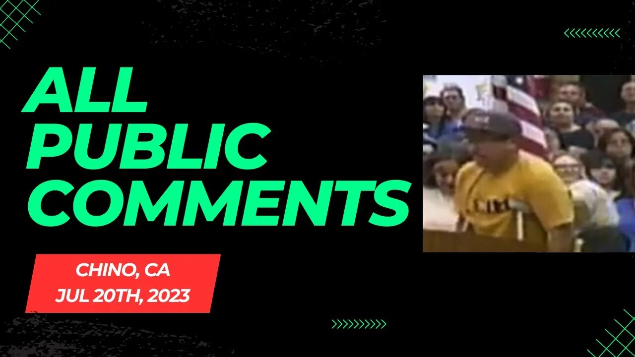 All Public Comments - CVUSD Board Meeting (07-20-2023)