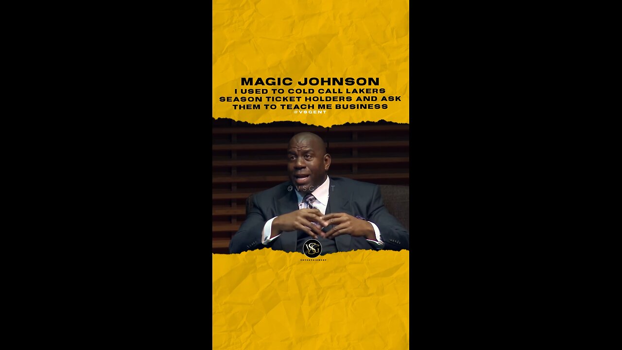 @magicjohnson I used to cold call @lakers season ticket holders and ask them to teach me business