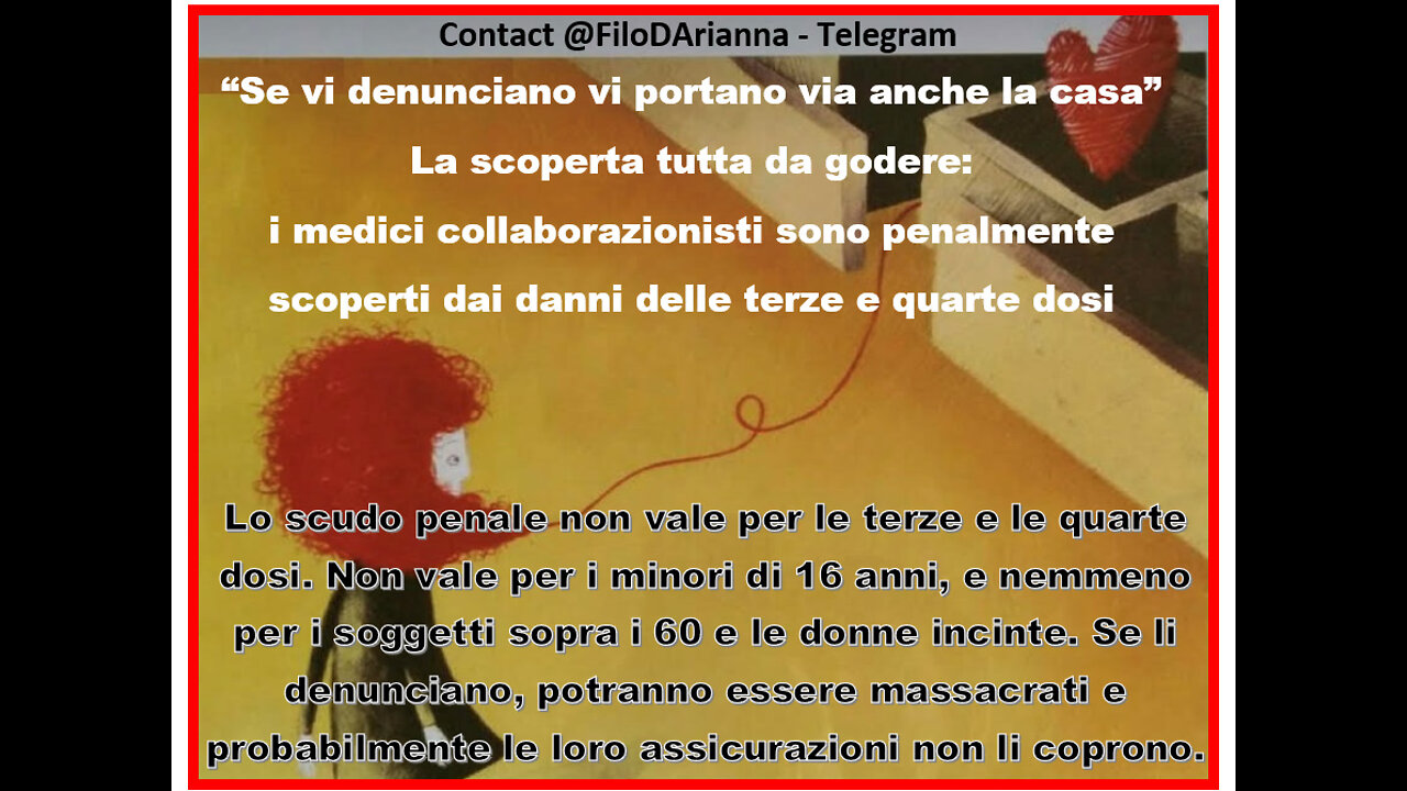 SCOPERTA TUTTA DA GODERE💥 LO SCUDO PENALE NON VALE PER LE TERZE​💉​ E LE QUARTE​💉​ DOSI SE VI DENUNCIANO VI PORTANO VIA ANCHE LA CASA