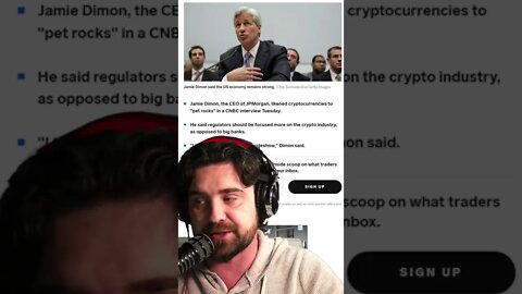 HYPOCRITE! Cryptocurrencies Are Like "Pet Rocks" -Jamie Dimon Interview