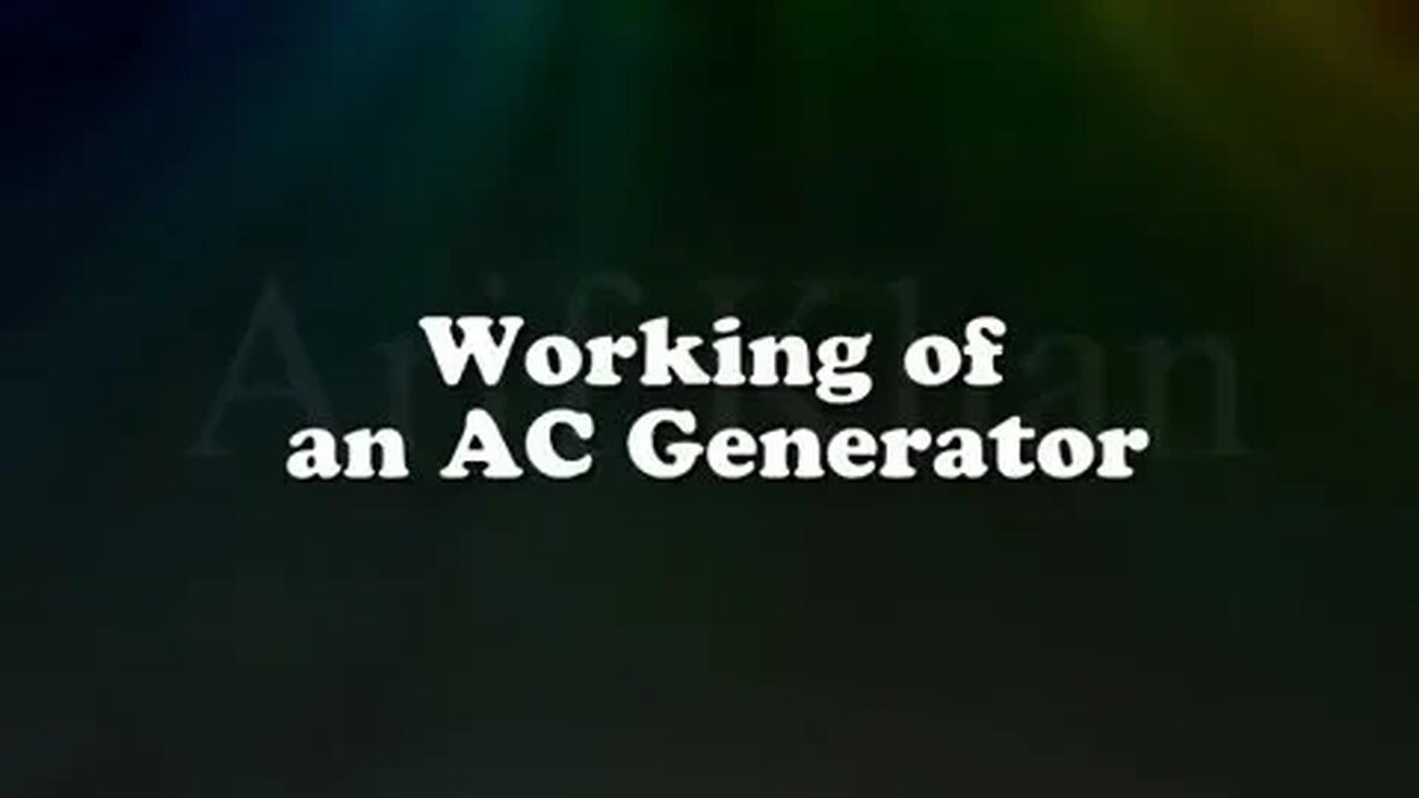 AC Generator - ElectroMagnetic Induction - Electric generator - Working of AC Generator I #physics