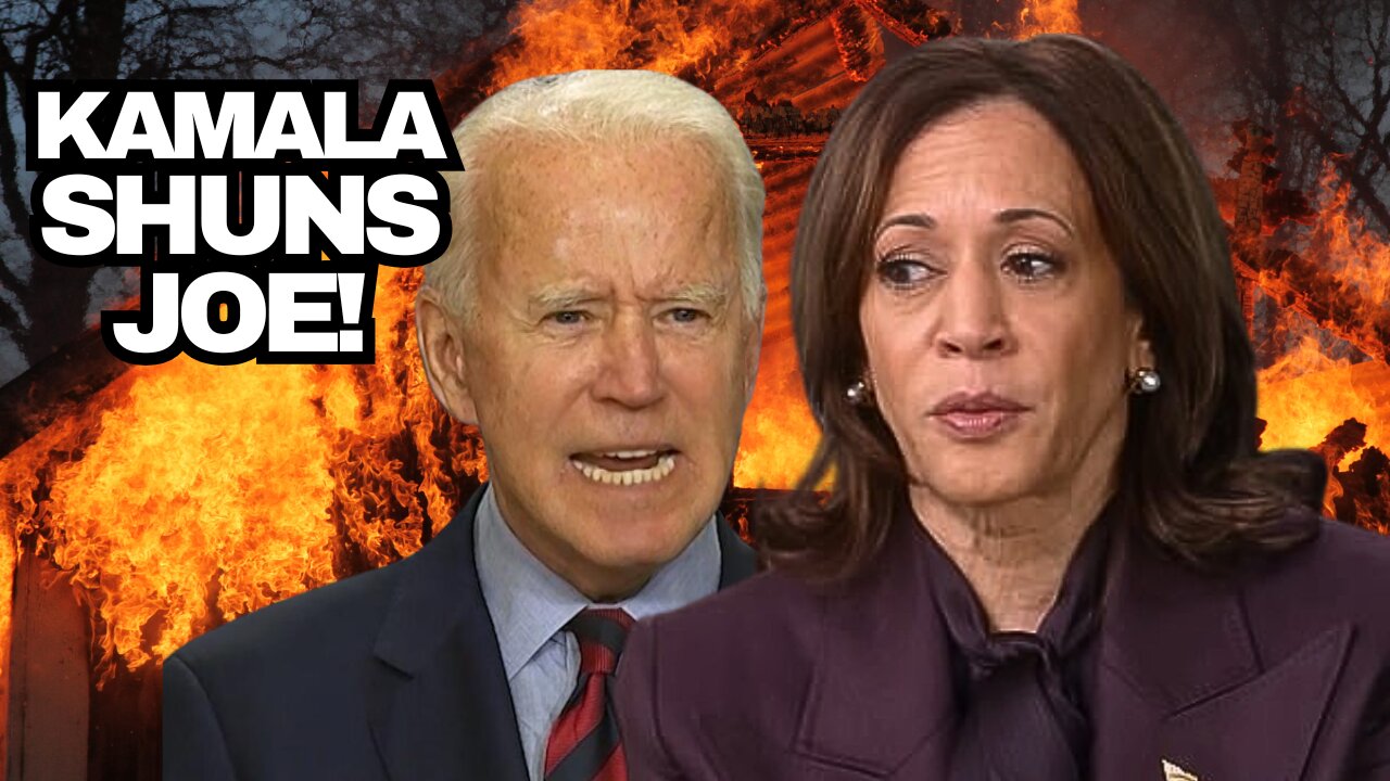 FAILING Kamala Harris Shuns Joe Biden