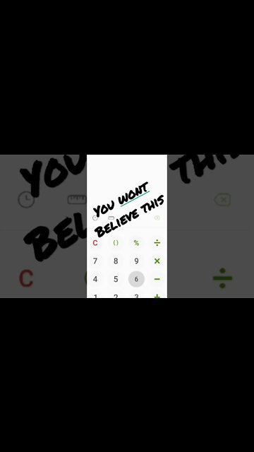 You will not believe this