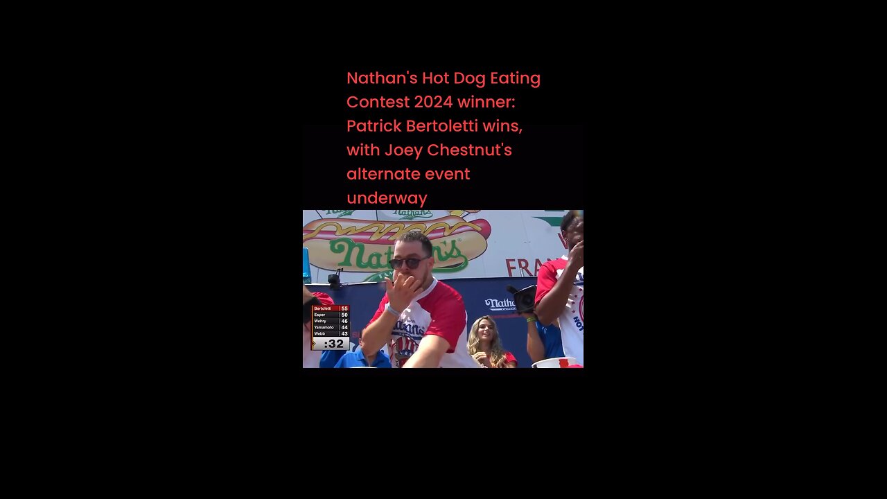 Nathan's Hot Dog Eating Contest 2024 winner: Patrick Bertoletti wins, with Joey Chestnut's alternate