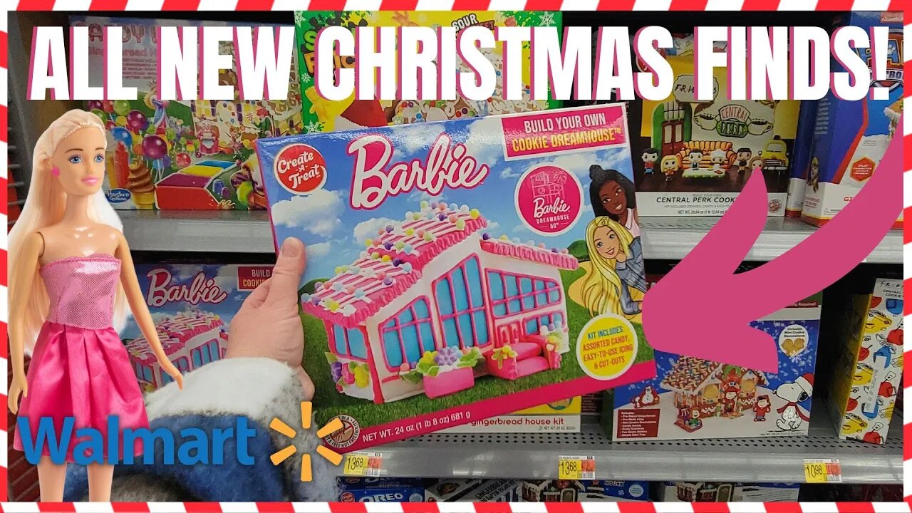 NEW CHRISTMAS AT WALMART | BARBIE GINGERBREAD HOUSE! | ALL NEW FINDS | SO Much to SEE! | #walmart