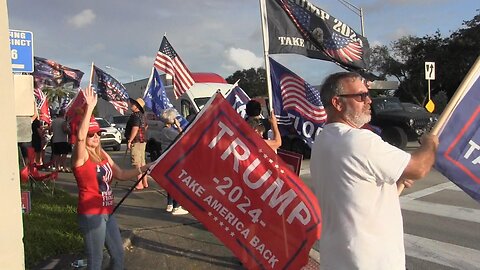 St. Lucie County for Trump Flag Wave October 2024