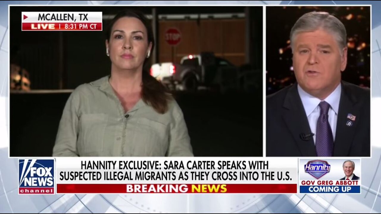 Hannity Exclusive Journalist speaks with migrants as they cross US border