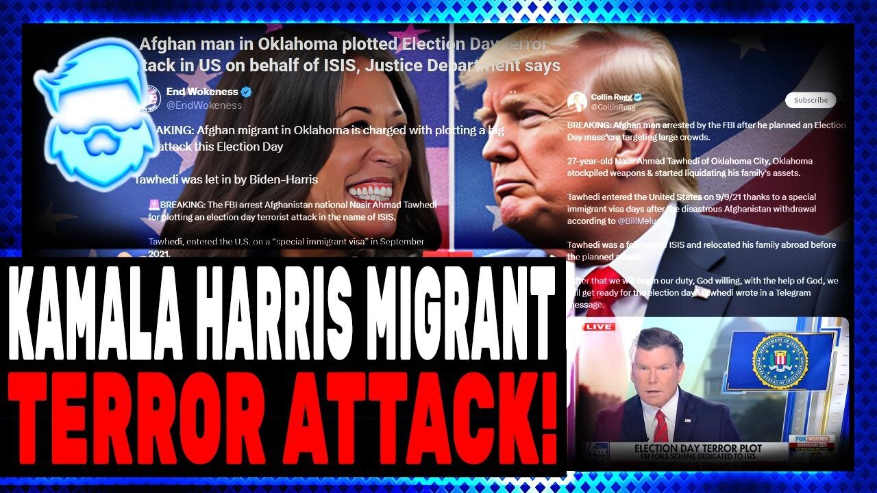 Election Day Massacre STOPPED! Kamala Harris Migrant BUSTED By FBI In BRAINDEAD Sting Operation!