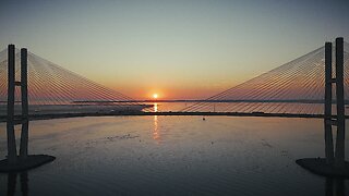 SUNRISE OVER THE BRIDGE