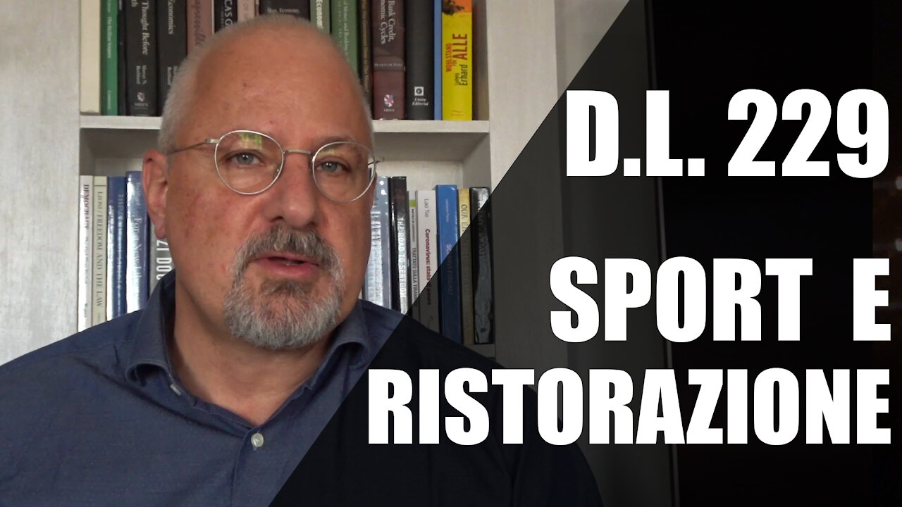 DL 229 – Ristorazione e sport dal 10 Gennaio