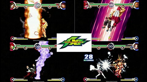 The King of Fighters XI - All characters super moves attacks part 1