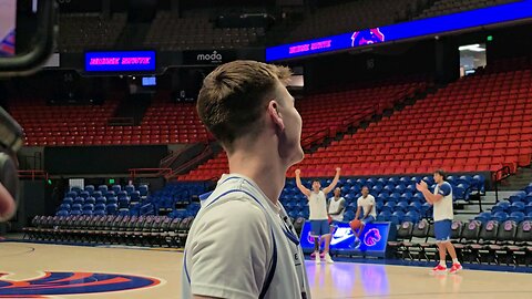 Pre Corban Interview With Boise State Basketball's Rudy, #20 Brennan Ramirez