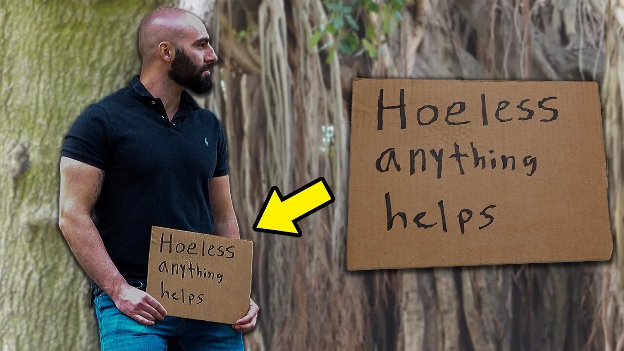 "Hoeless" Man Panhandling (Part 2)