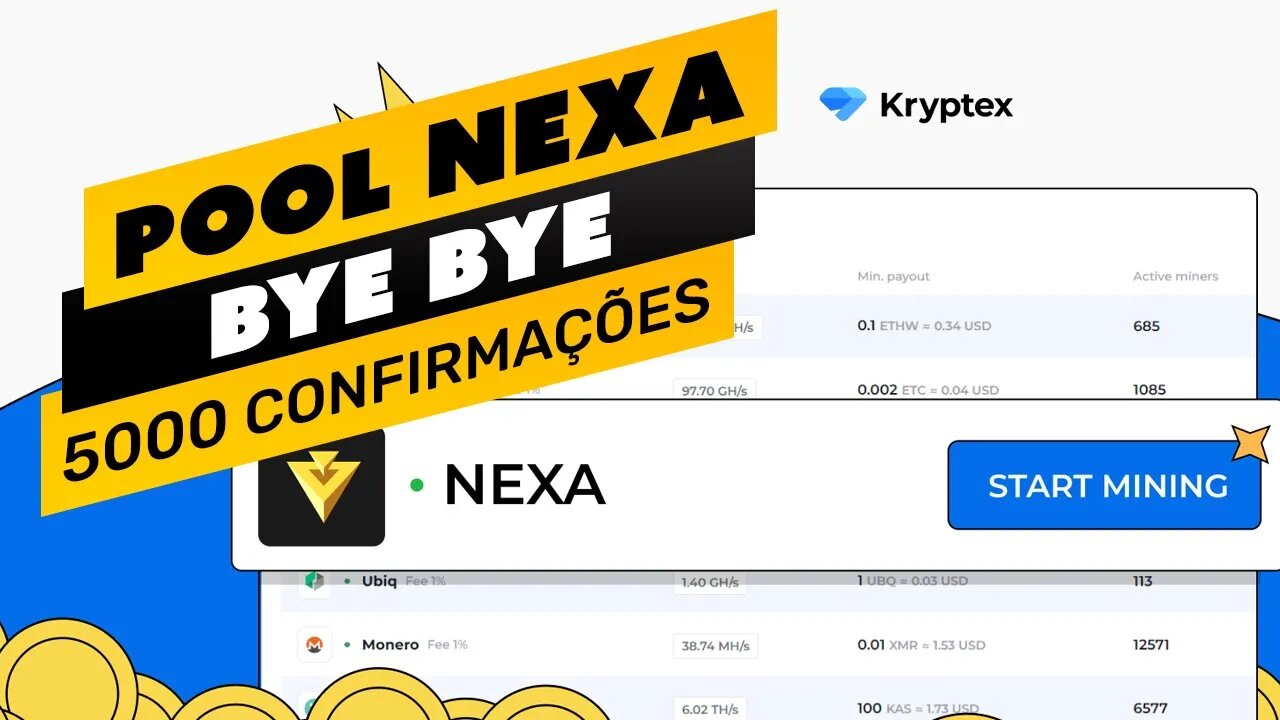 ⛏️🤟🏻 KRYPTEX - NOVA POOL QUE PAGA MAIS RÁPIDO - NEXA SEM CONFIRMAÇÕES DE BLOCO