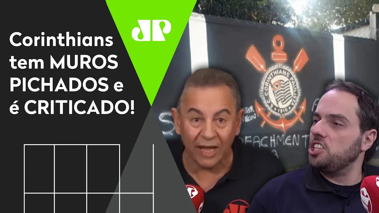 "QUE BAIXO NÍVEL!" Corinthians tem MUROS PICHADOS e é CRITICADO!