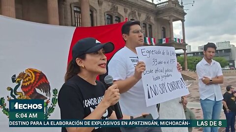 ¡Qué viva la Constitución!", gritan estudiantes de México, en contra de la #ReformaAlPoderJudicial