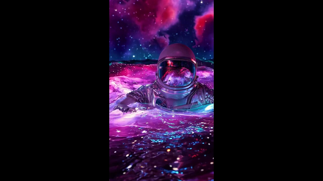 Floating in space. 🌌☄️