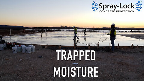 Trapped Moisture in Treated Concrete