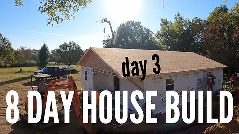 8 Day House Build: Day 3