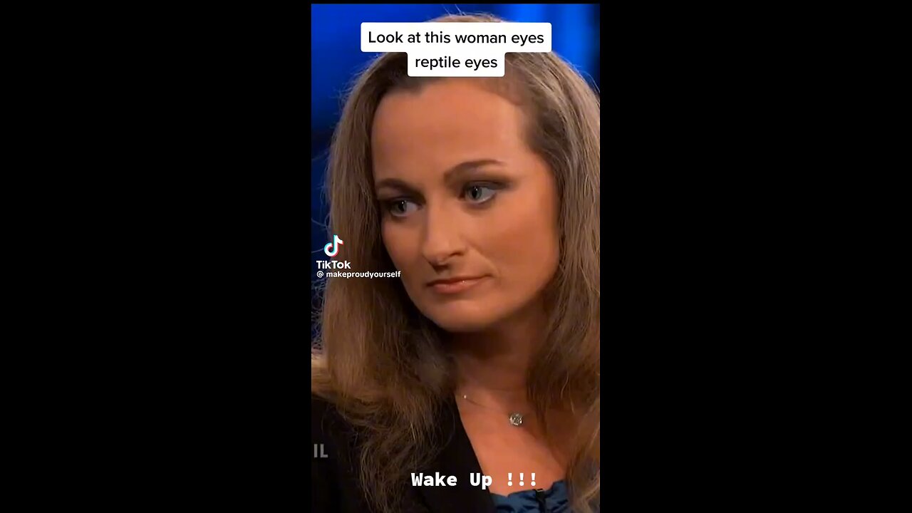 Reptilian eyes of this woman