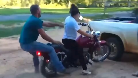 SHE CRASHED THE MOTORCYCLE | FAILS OF THE WEEK