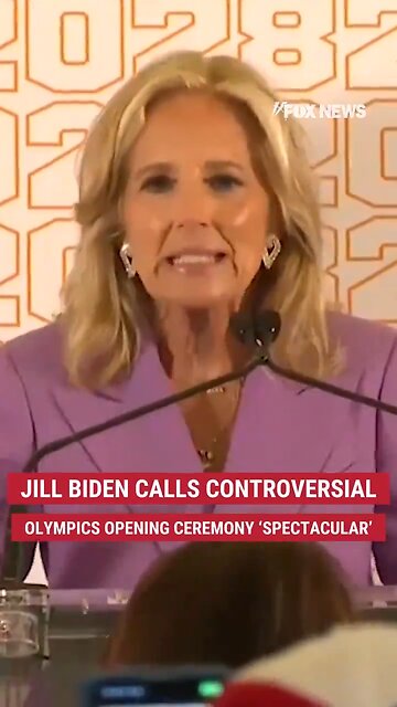 Jill Biden says the opening ceremony at the Paris Olympics was spectacular