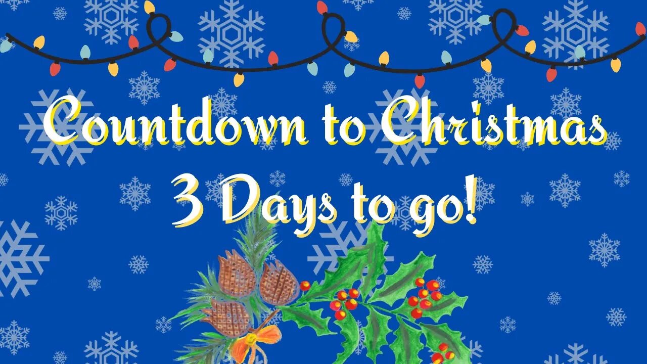 Countdown to Christmas - 3 Days to Go!