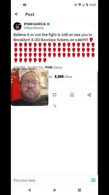 Ryan Garcia Says Match Is Still Happening