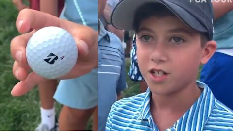 A ball from Bryson DeChambeau left this kid in pure disbelief.