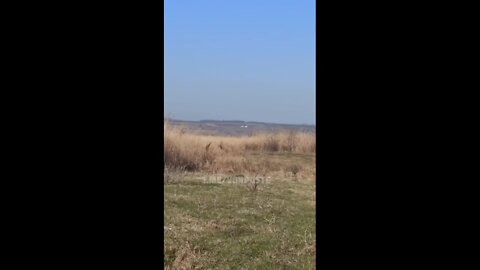 Low passes of Russian Su-25 in Ukraine