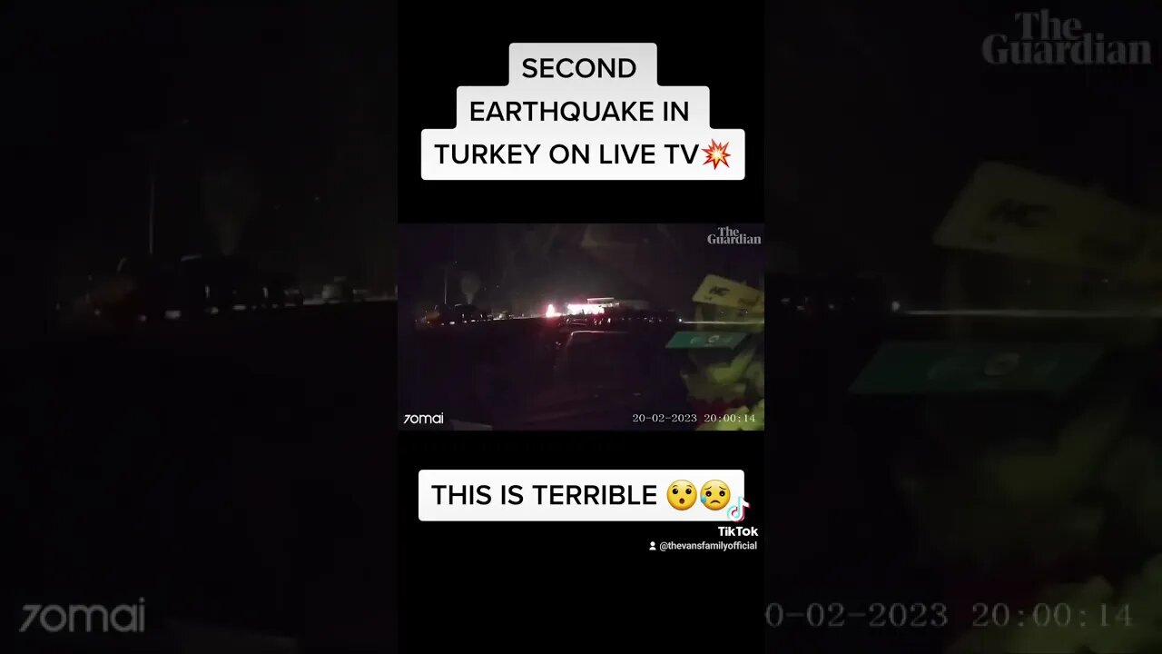 Second Earthquake Hits Turkey | Live Camera Footage 💥😥😯