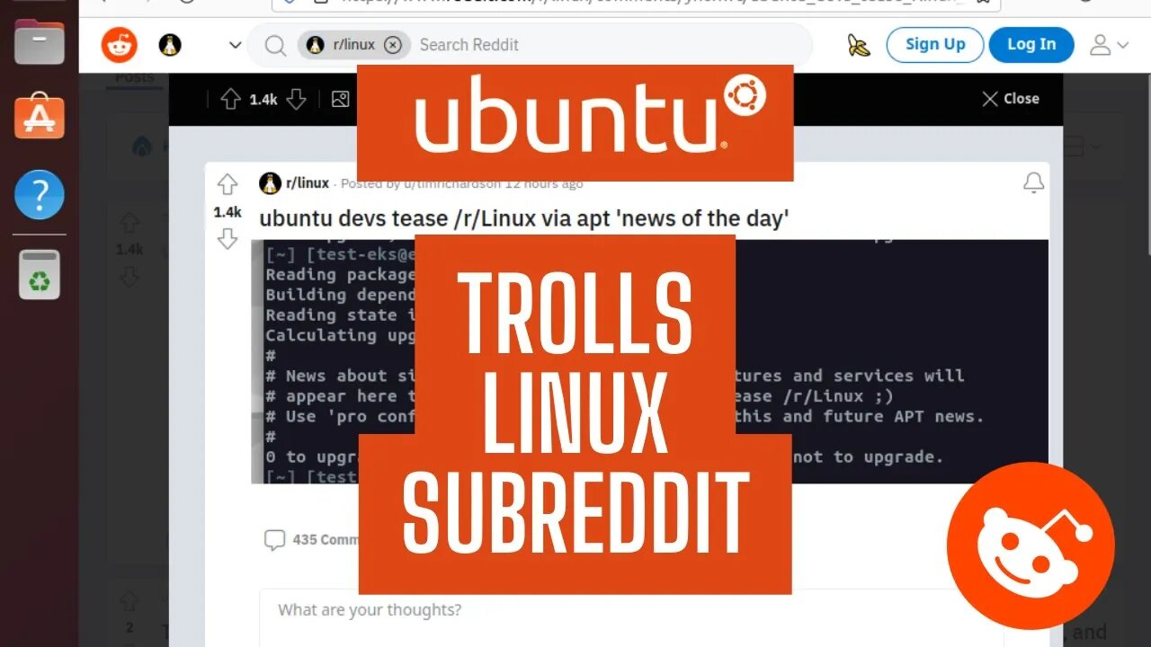 Ubuntu Calls Out Linux Subreddit for Placing Ads in Terminal