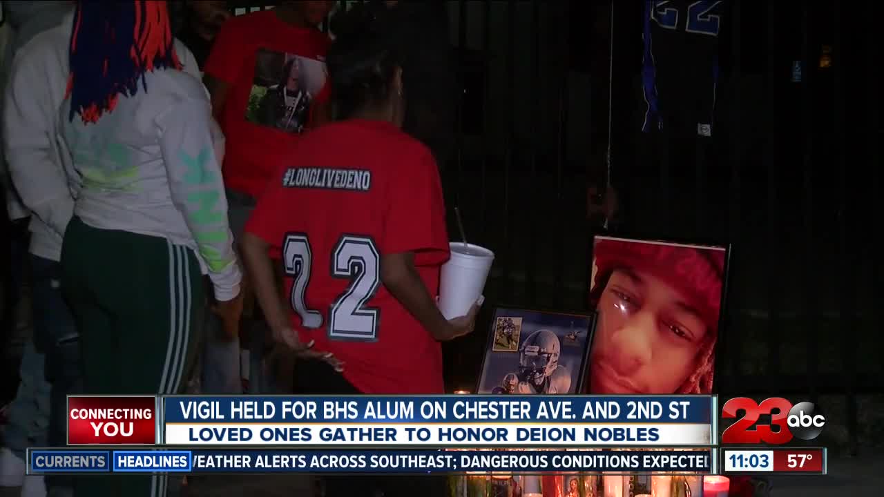 Vigil held for Deion Nobles