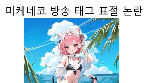 미케네코 방송 해쉬 태그 표절 논란