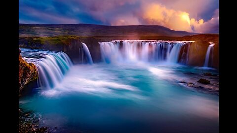 Waterfall Water Flow Power Energy Nature Cascade