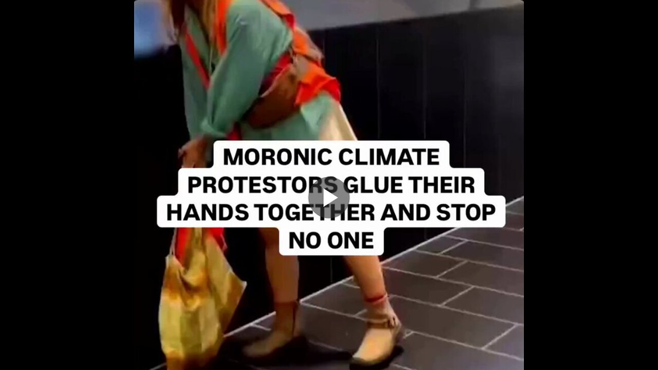 Climate activists glued their hands together and used an "oil kills" banner to block airport