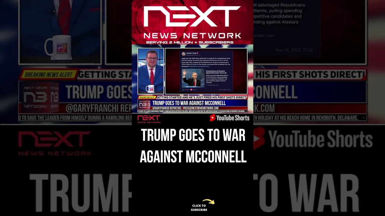 Trump Goes To War Against McConnell #shorts