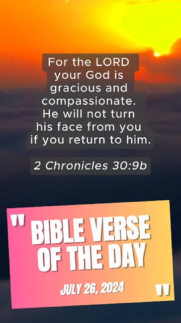 Bible Verse of the Day: July 26, 2024